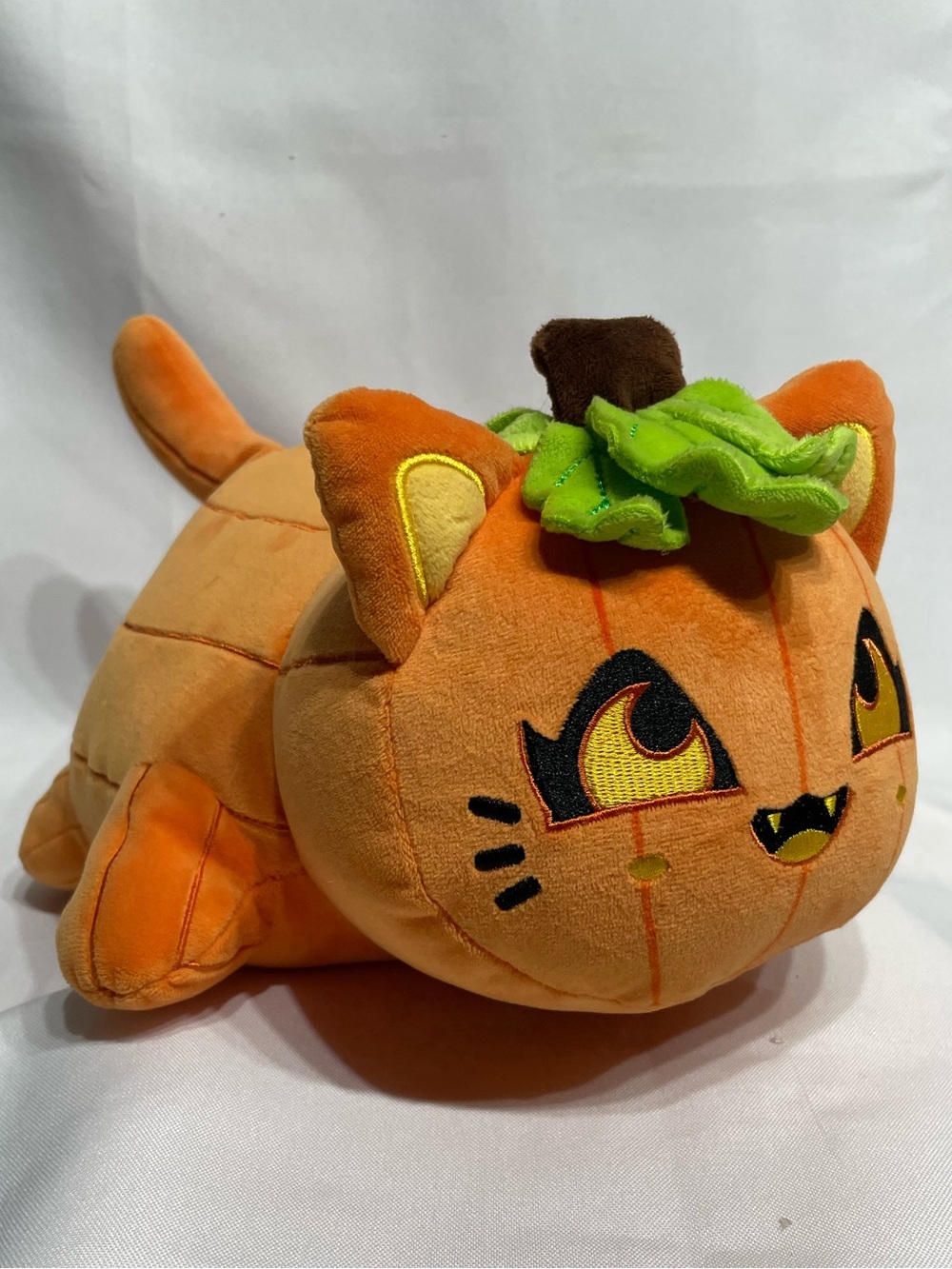 Large 12” Official Aphmau MeeMeows Jack-o'-Lantern Cat plush Halloween HTF Rare